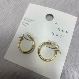 a new day Gold Hoop Earrings